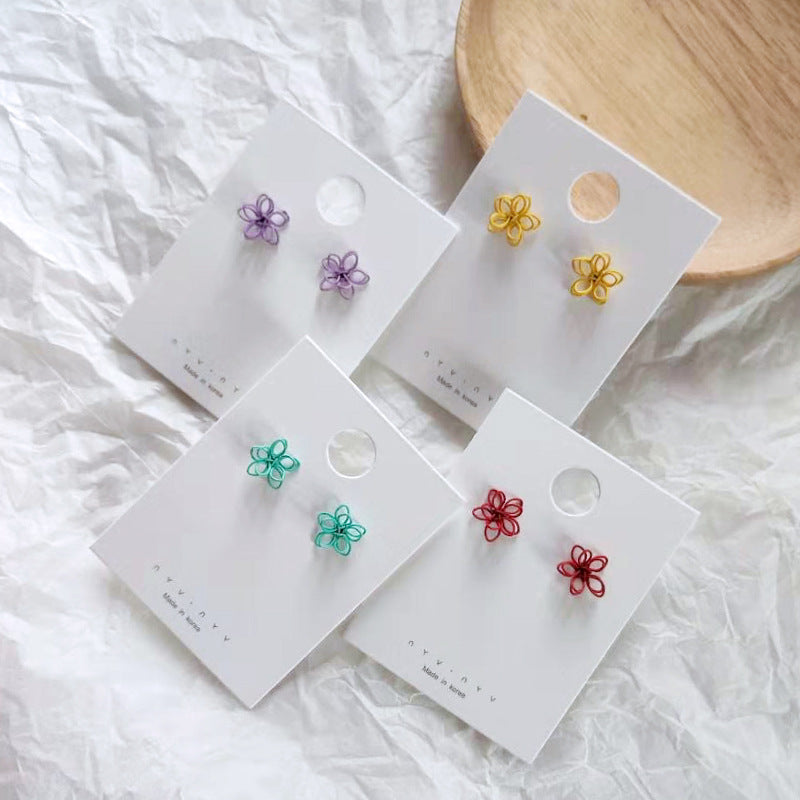 Korean girl ins style cute earrings