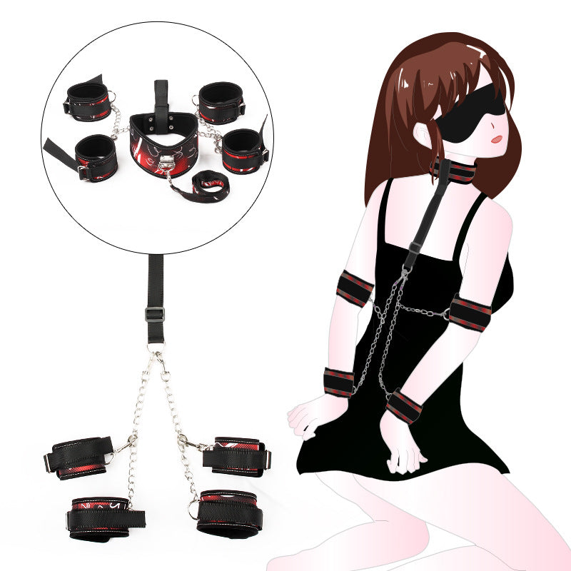 Sofyee BDSM Adult Sexy Anti-Back Collar Handcuff Collar