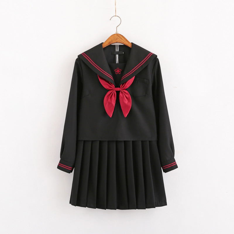 Japanese soft girl JK uniform sailor school style suit