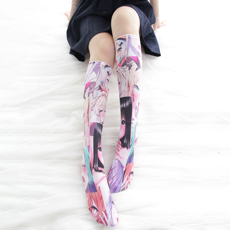 Ahegao Knee Tights