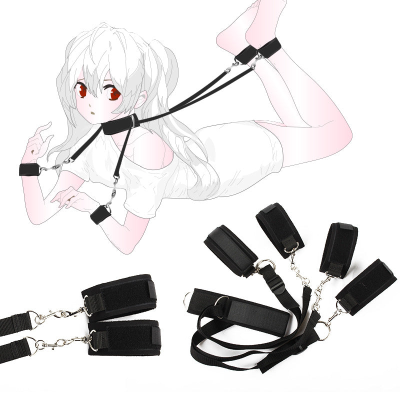 Sofyee BDSM  Sexy Collar Hand And Foot Binding Set