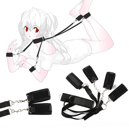 Sofyee BDSM  Sexy Collar Hand And Foot Binding Set