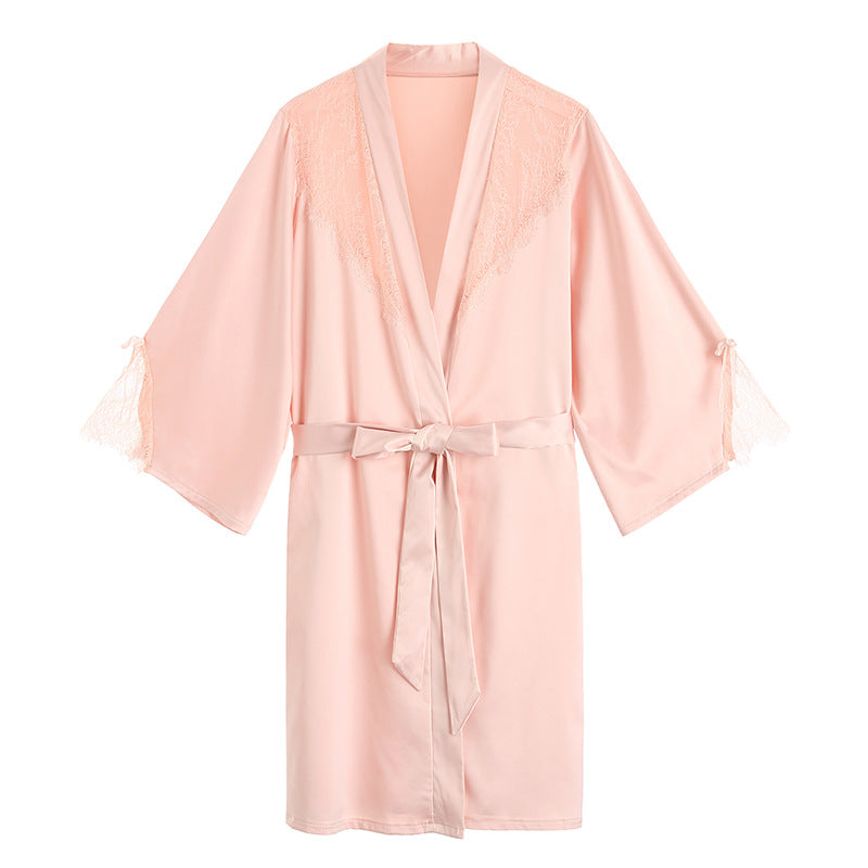 Sexy Temptation Suit Nightgown Sling Large Size Lace Pajamas