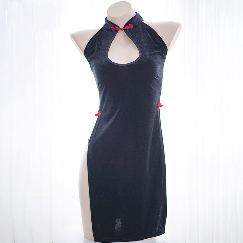 Anime Chinese Style Sexy Keyhole Lace Up Girly Dress Lingerie
