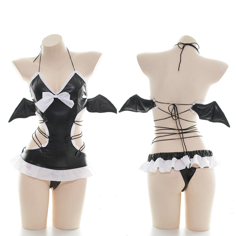 Kawaii Devil Art Swings Lingerie Set