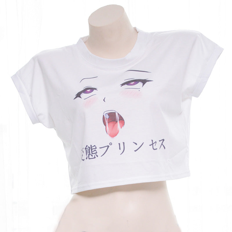 Ahegao Cropped Tee