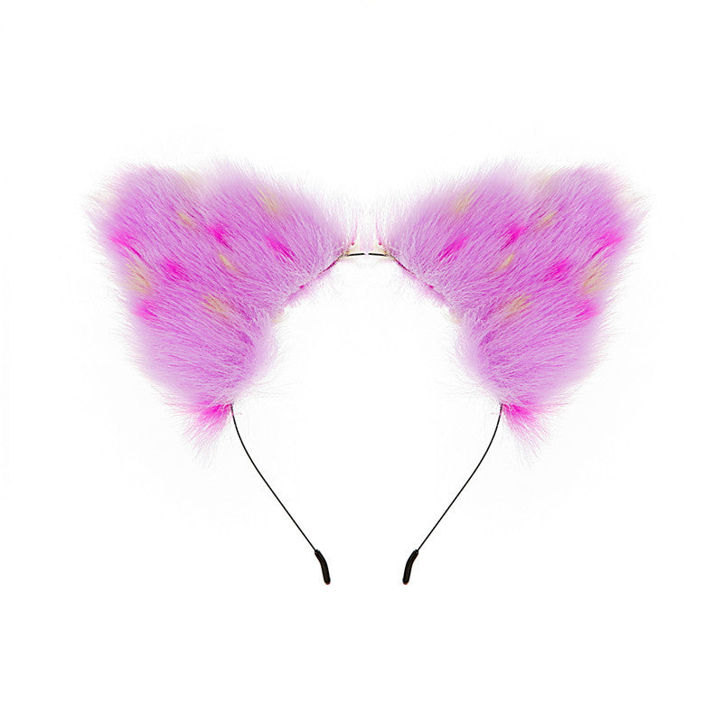 Variegated ear two-dimensional flirting rabbit hair hoop