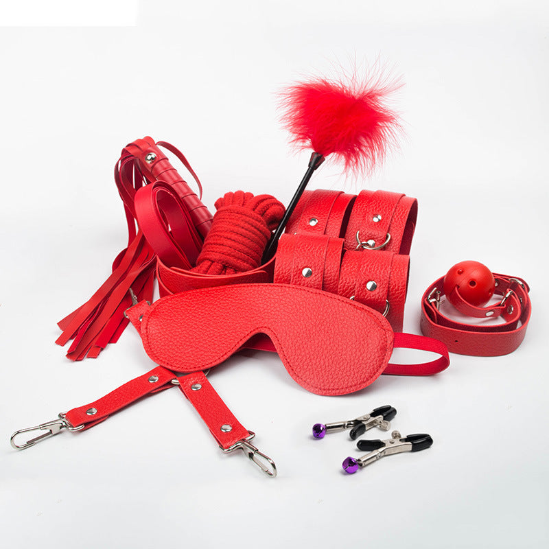 Kawaii Pink Angel Soft BDSM Lover Gothic Bondage Gears Accessories 10 PCS Set