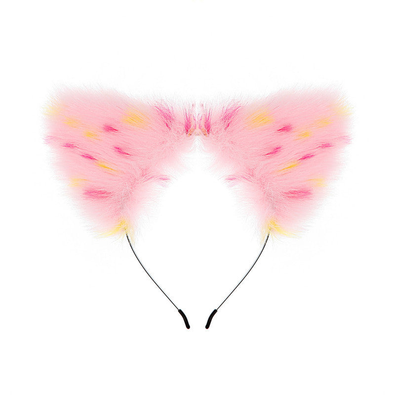 Variegated ear two-dimensional flirting rabbit hair hoop