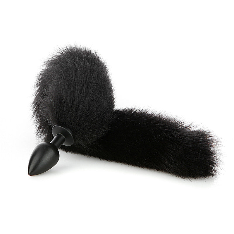 Wild Real Furry Cosplay Cat Long Butt Plug Tail - 40cm Long