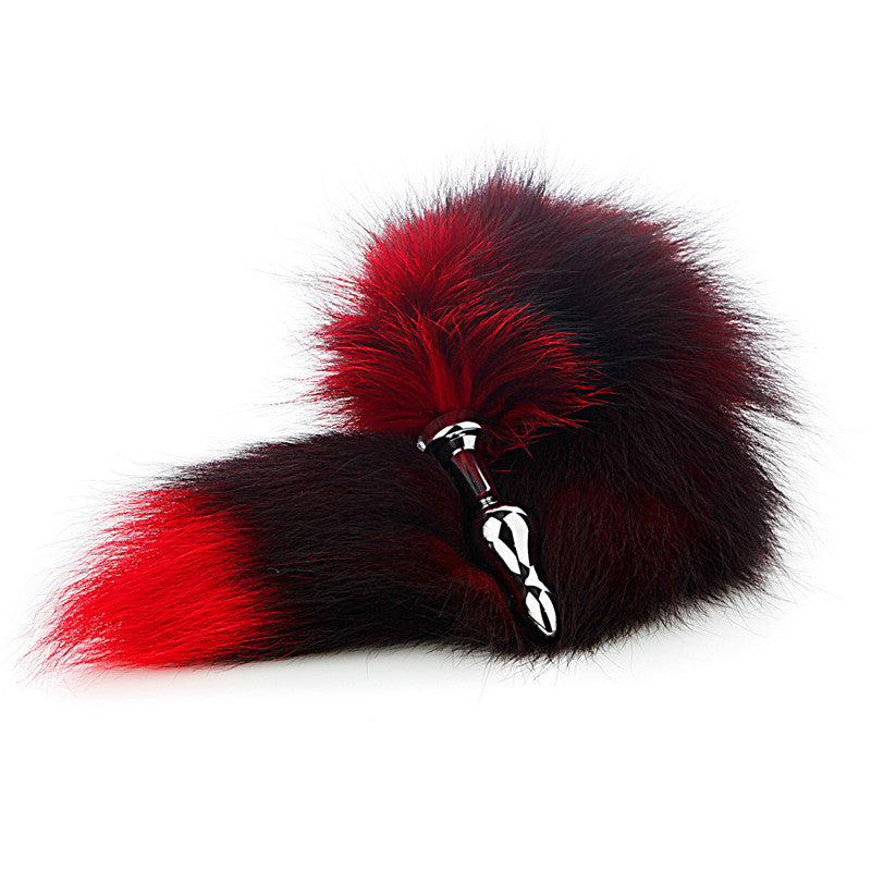 Wilder echter pelziger Cosplay-Fuchs-langer Butt-Plug-Schwanz