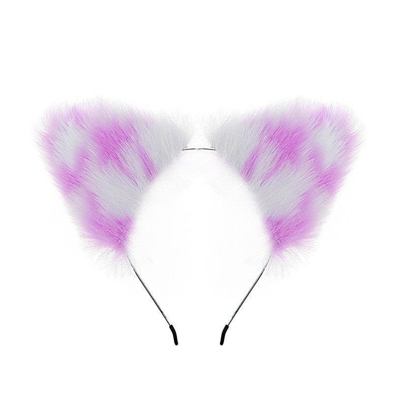 Variegated ear two-dimensional flirting rabbit hair hoop