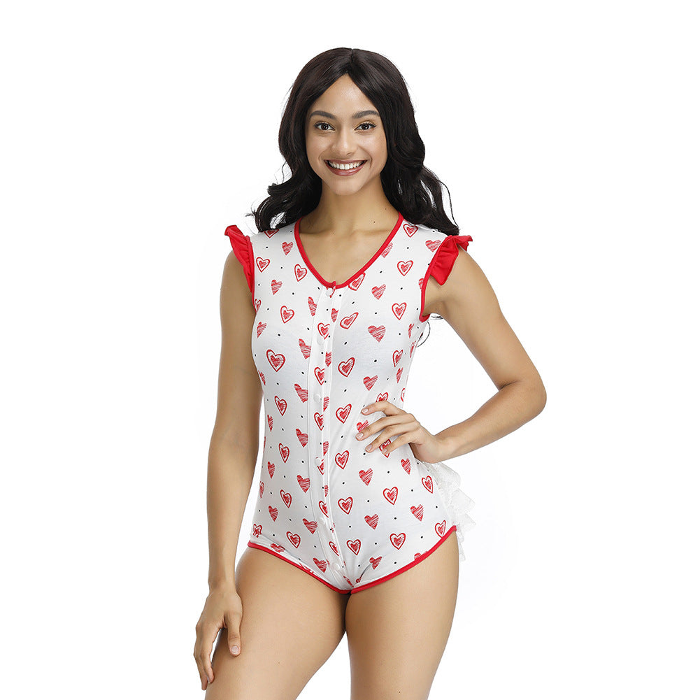 Sofyee Cherry Baby Girl Princess ABDL Bodysuit