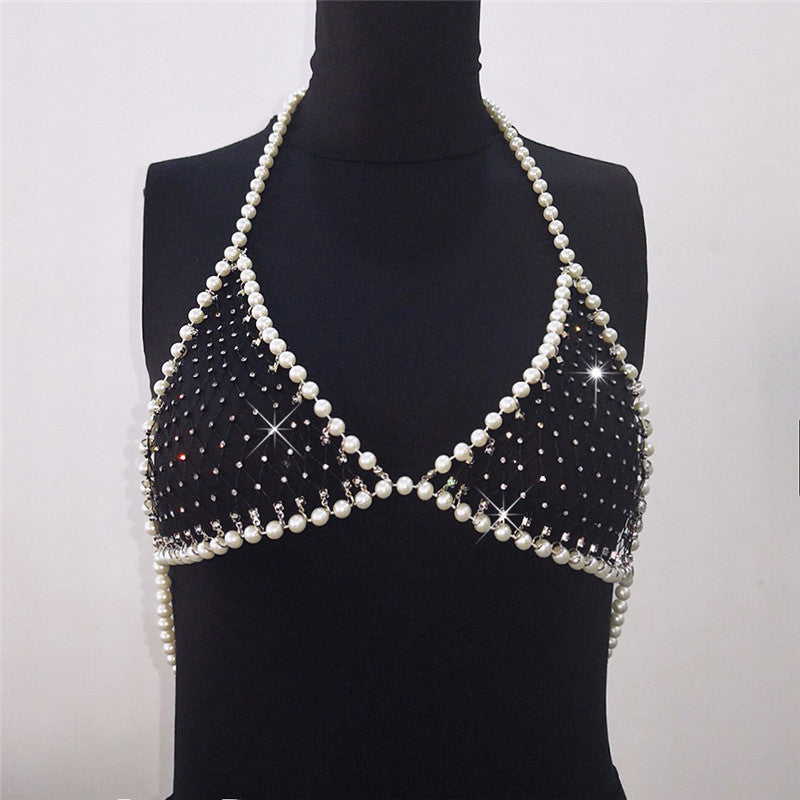 Sexy Shining Pearl Bra