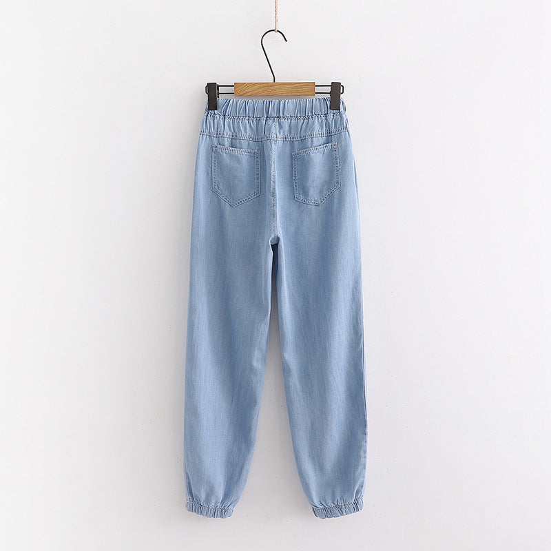 Japanese embroidery jeans