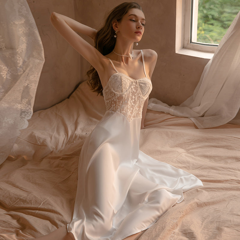 Pretty Honey Romance Lace Baby Doll Night Gown