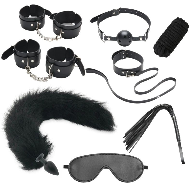 Kawaii Pink Angel Soft BDSM Lover Gothic Bondage 7 PCS Set