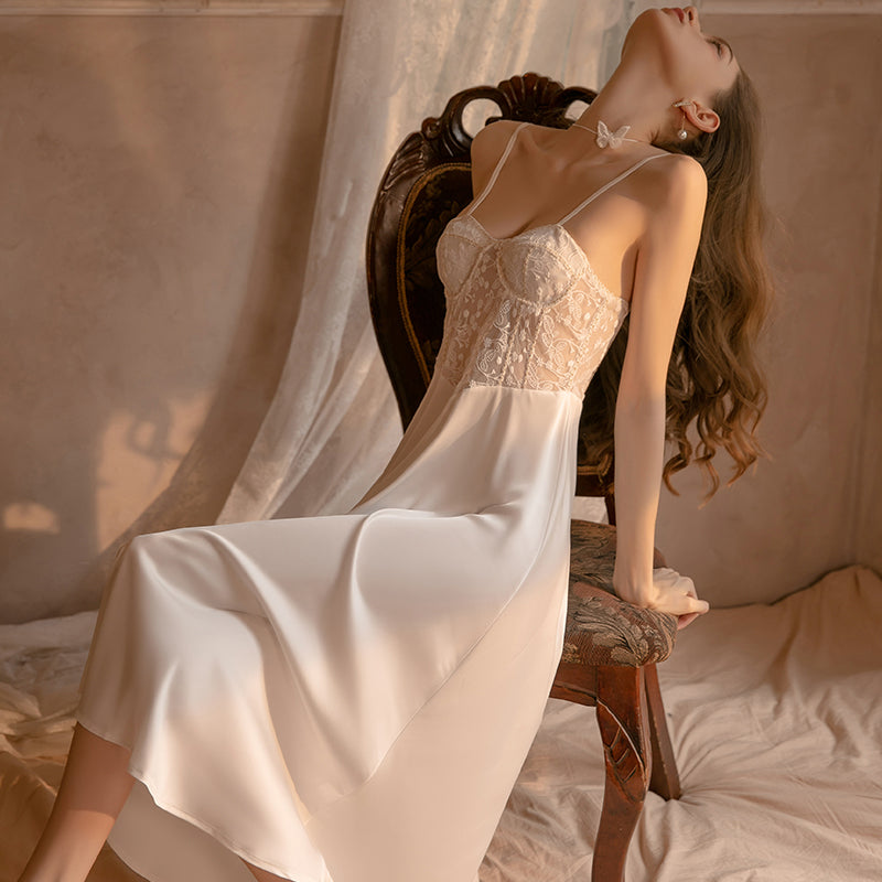 Pretty Honey Romance Lace Baby Doll Night Gown