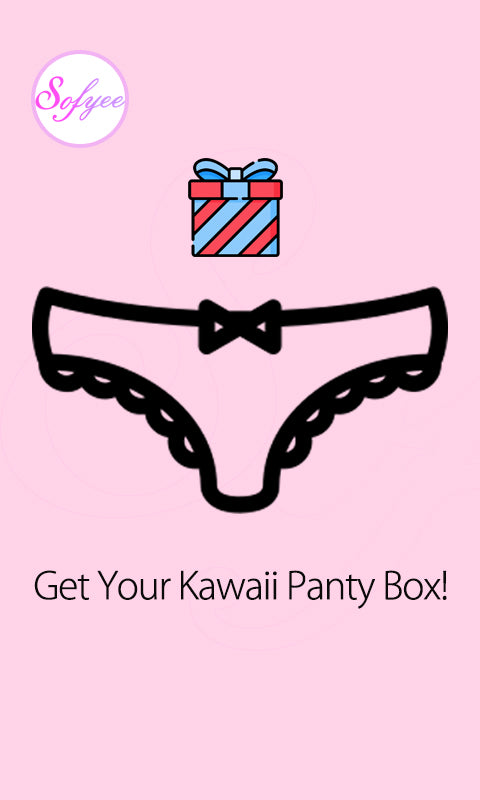 Kawaii Höschenbox mit Rüschen – 6 Stück