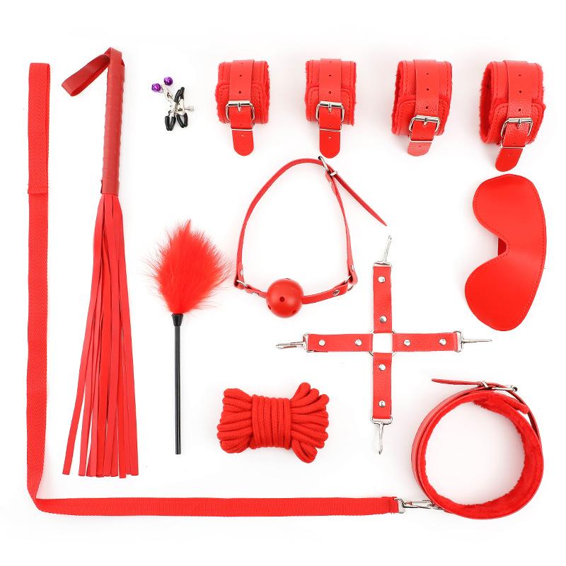 BDSM Gear 10PCS Set - Balltied & Wrapped Gagged