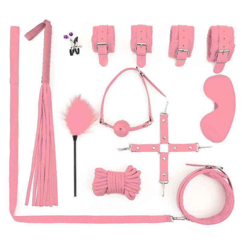 BDSM Gear 10PCS Set - Balltied & Wrapped Gagged
