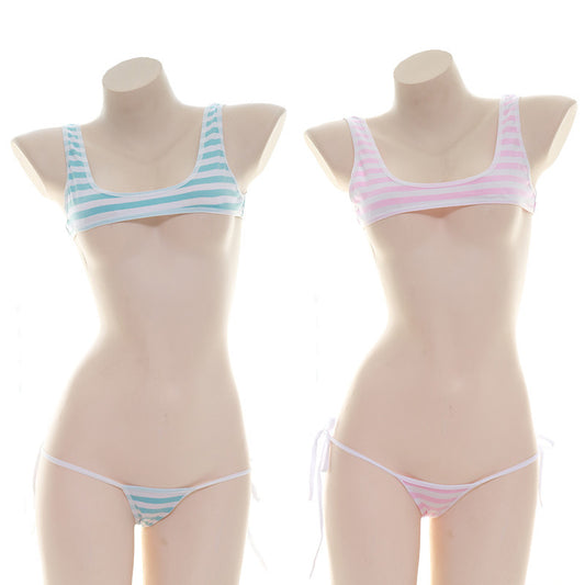 Sexy Anime School Girl Crop Top Set