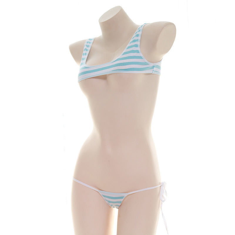 Sexy Anime School Girl Crop Top Set