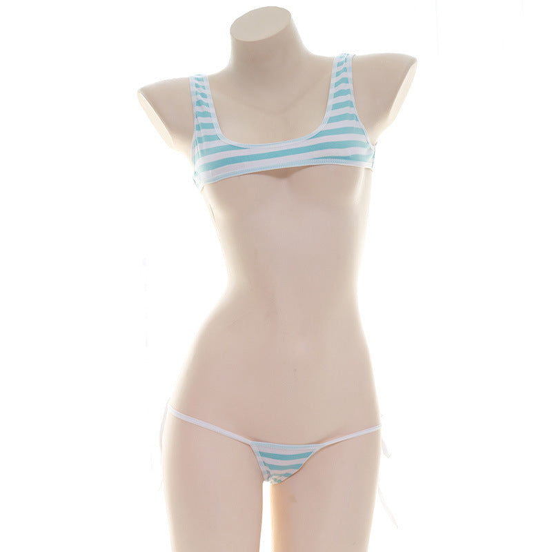 Sexy Anime School Girl Crop Top Set
