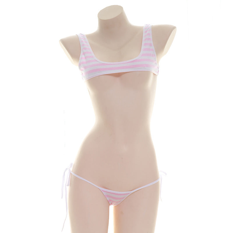 Sexy Anime School Girl Crop Top Set