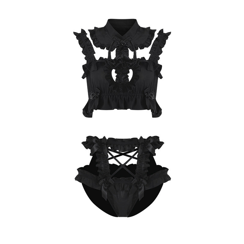 Kawaii Japanese Anime Keyhole Kitten Cat  Lingerie Set