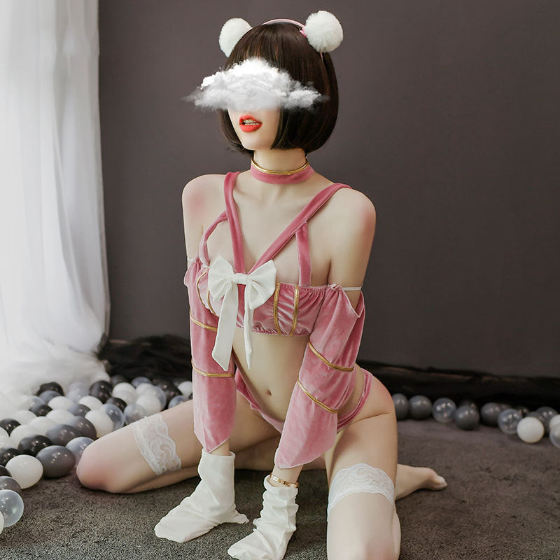 Sofyee  Ruojin Velvet Sexy Playful Cat Girl Uniform