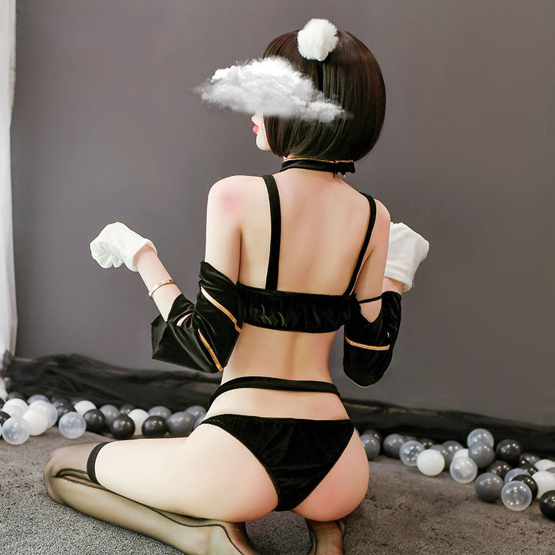 Sofyee  Ruojin Velvet Sexy Playful Cat Girl Uniform