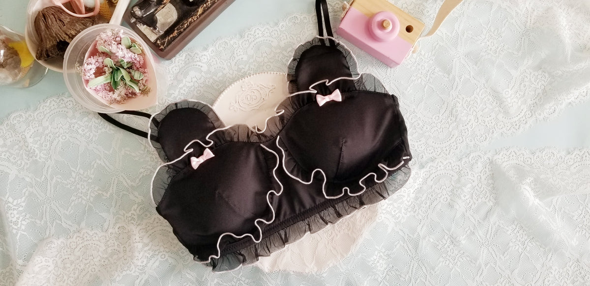 Kawaii Bear Tube Top Set