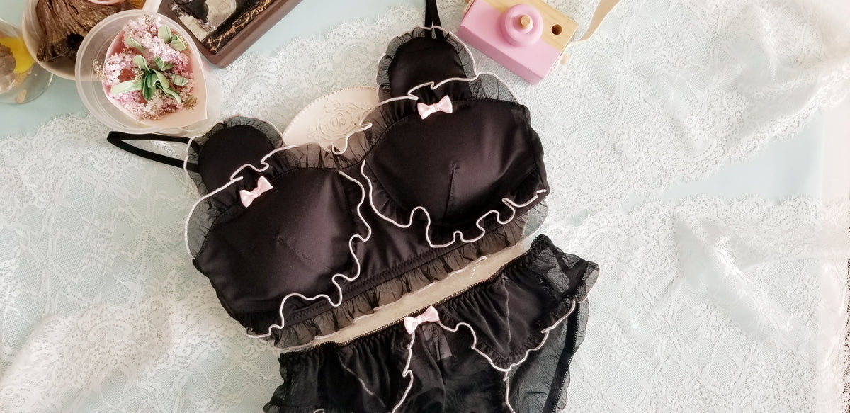 Kawaii Bear Tube Top Set