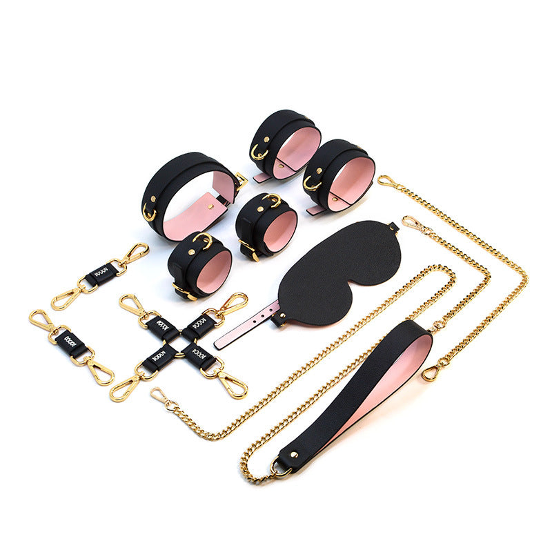 Sofyee Bdsm Sexspielzeug für Erwachsene, Leder-Bondage, 6-teiliges Set