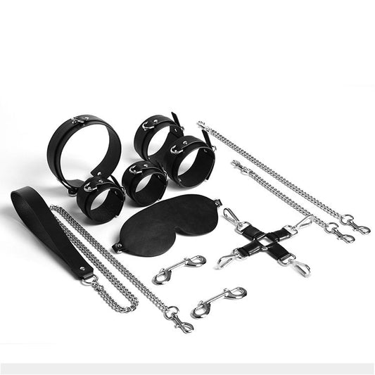 Bdsm Leather Training Bondage-6Pcs Set