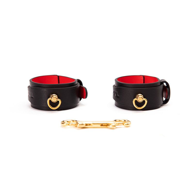 Sexy leather bell female slave torture collar-8pcs set