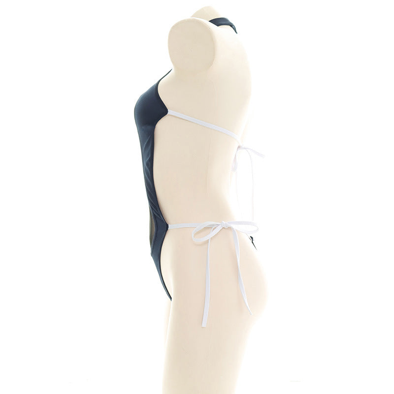 Sofyee Sexy High-Split Chest Mesh Dead Reservoir Water Underwear
