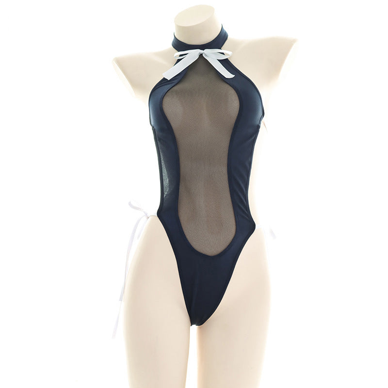 Sofyee Sexy High-Split Chest Mesh Dead Reservoir Water Underwear