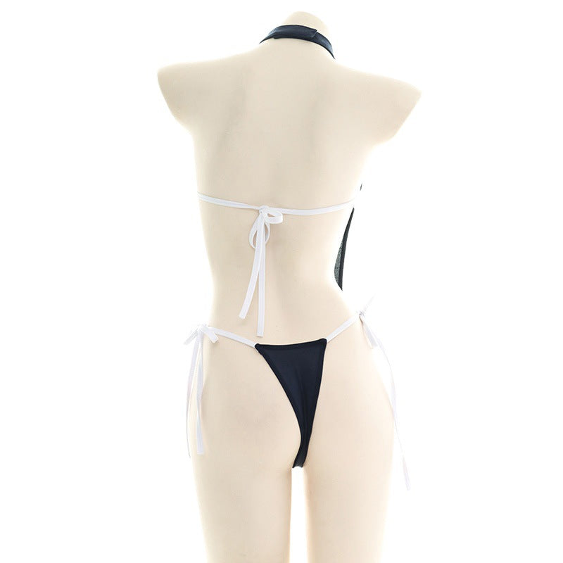 Sofyee Sexy High-Split Chest Mesh Dead Reservoir Water Underwear