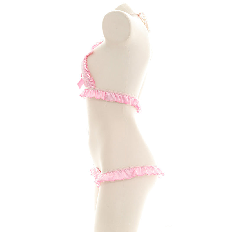 Sofyee   Pink Erotic Fun Halter Neck Sexy Lingerie