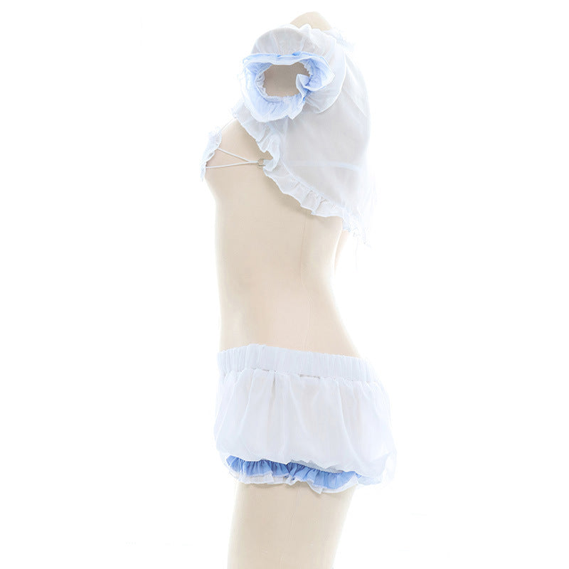 Sofyee Sexy Translucent Chiffon Maid Outfit
