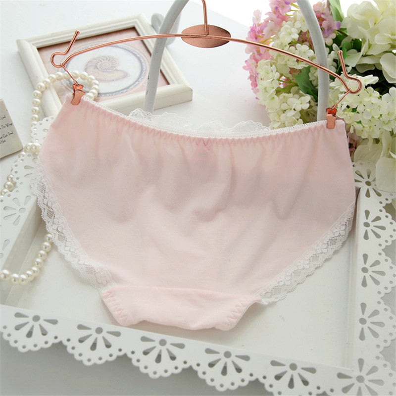 Wimpern Spitzen Schleife Girly Kawaii Sweetie Herz Unterwäsche Höschen 