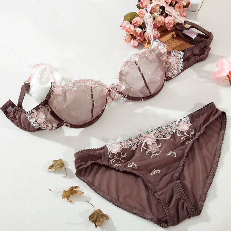 Push-up-BH mit Blumenmuster 