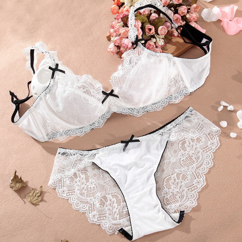 Lace Sheer Mesh 3/4 Cup Bra