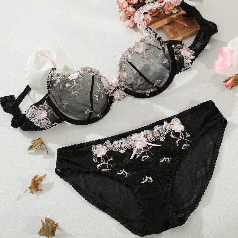 Push-up-BH mit Blumenmuster 