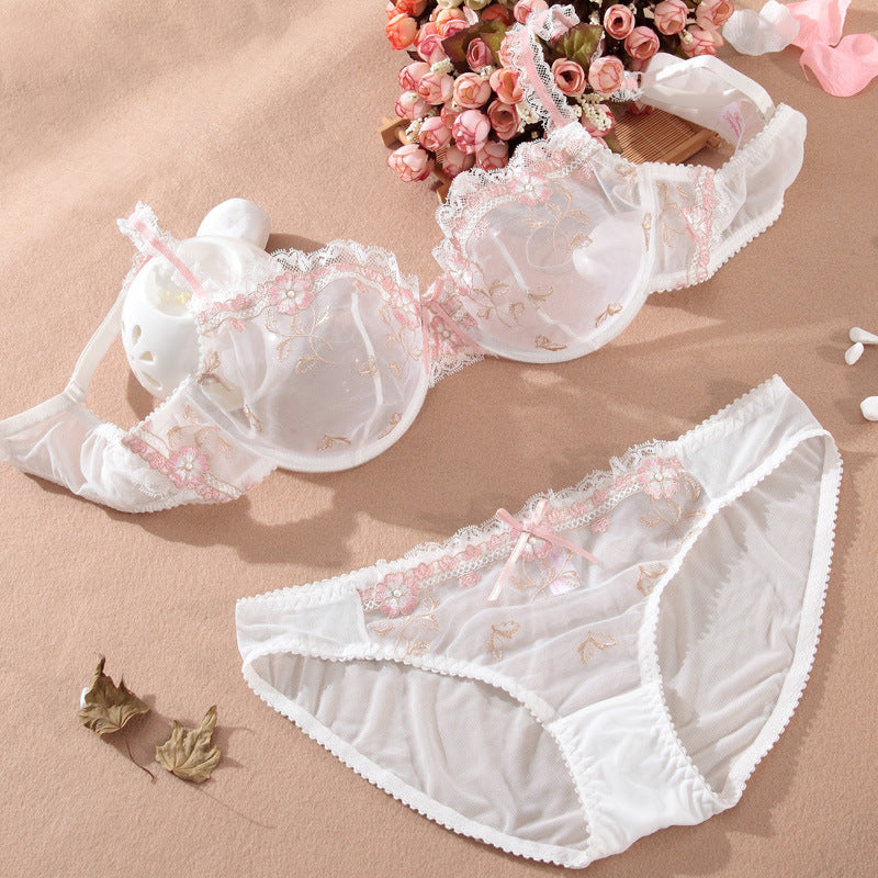 Push-up-BH mit Blumenmuster 