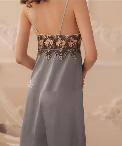 Sexy Nightdress Pajamas Lace Strap Elastic Bandage Set