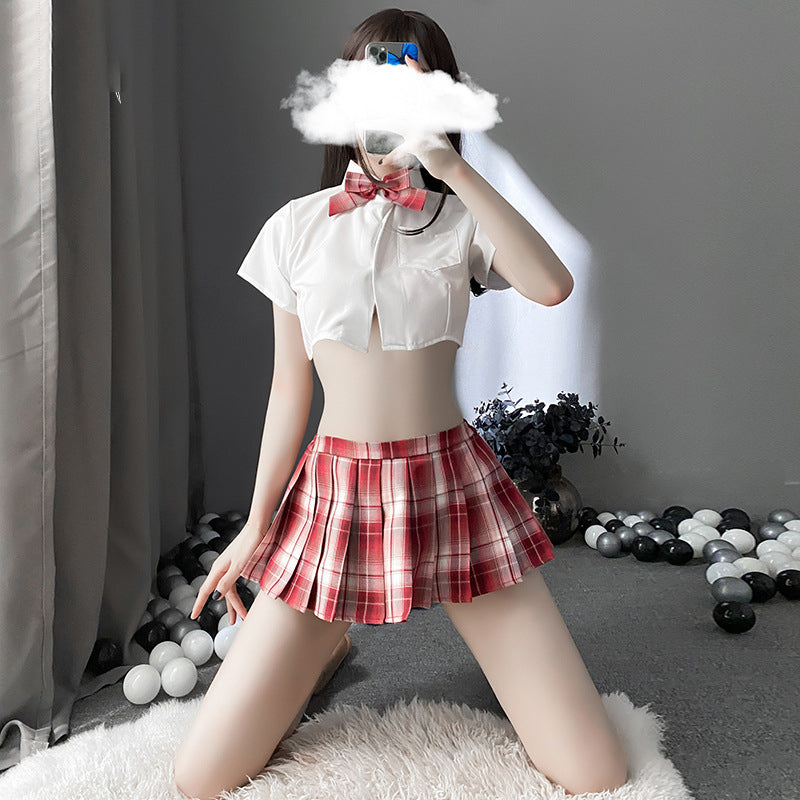 Sofyee 甘くてセクシーなスプリットスクールユニフォーム JK ユニフォーム