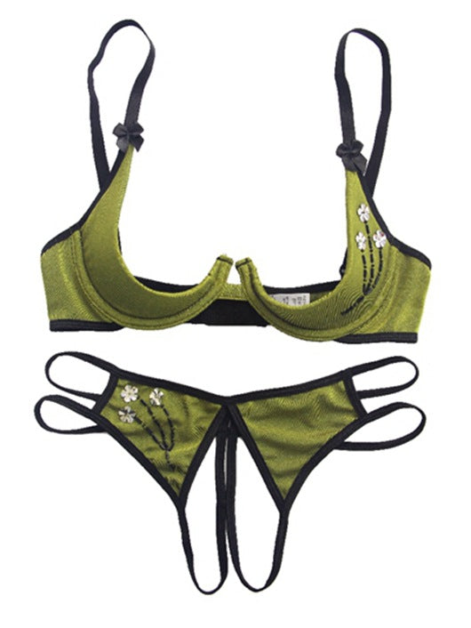 Super sexy, feminines Dessous-Kleid mit offenem Körbchen 